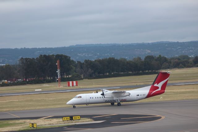 de Havilland Dash 8-300 (VH-SBT) - QantasLink DH8C VH-SBT taxiing for RWY23 at YPAD.