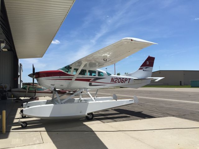 Cessna 206 Stationair (N206PT) - at Park Rapids Aviation - Park Rapids, MN  Just got the Aerocet 3400s installed :)