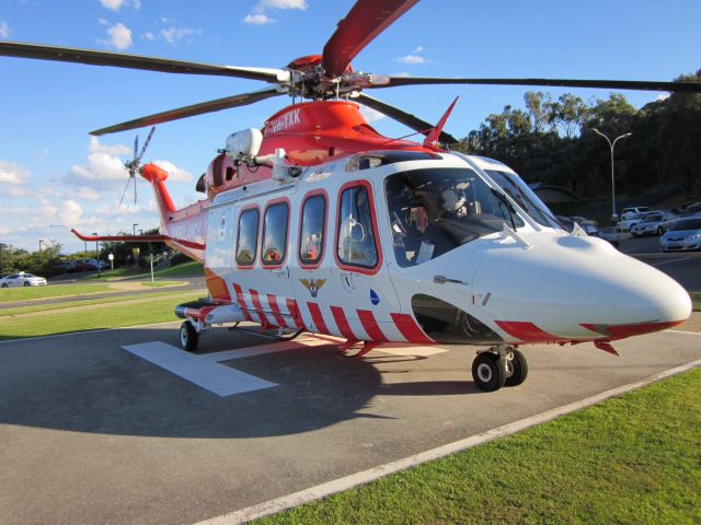 BELL-AGUSTA AB-139 (VH-YXK) - VH-YXK - HEMS5 - Albury Base Hospital Helipad, Albury NSW (06-12-17).