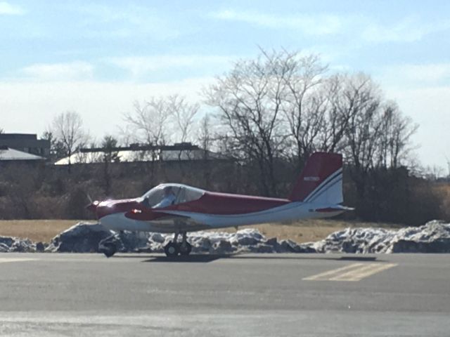 Vans RV-12 (N57RD) - N57RD (RV12) arriving at Wings Field (KLOM)br /Photo Date: March 13, 2021