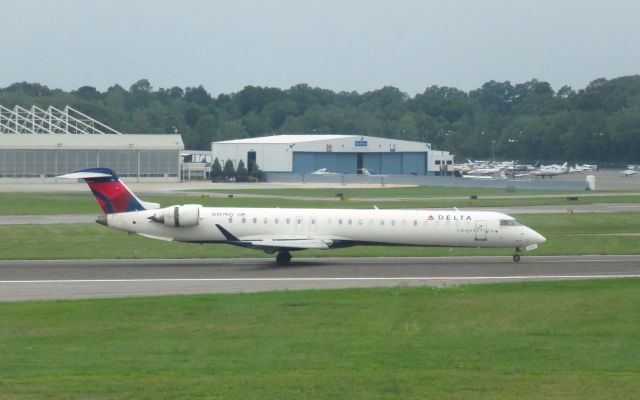 Canadair Regional Jet CRJ-900 (N197PQ) - Arriving from ATL 8/6/16