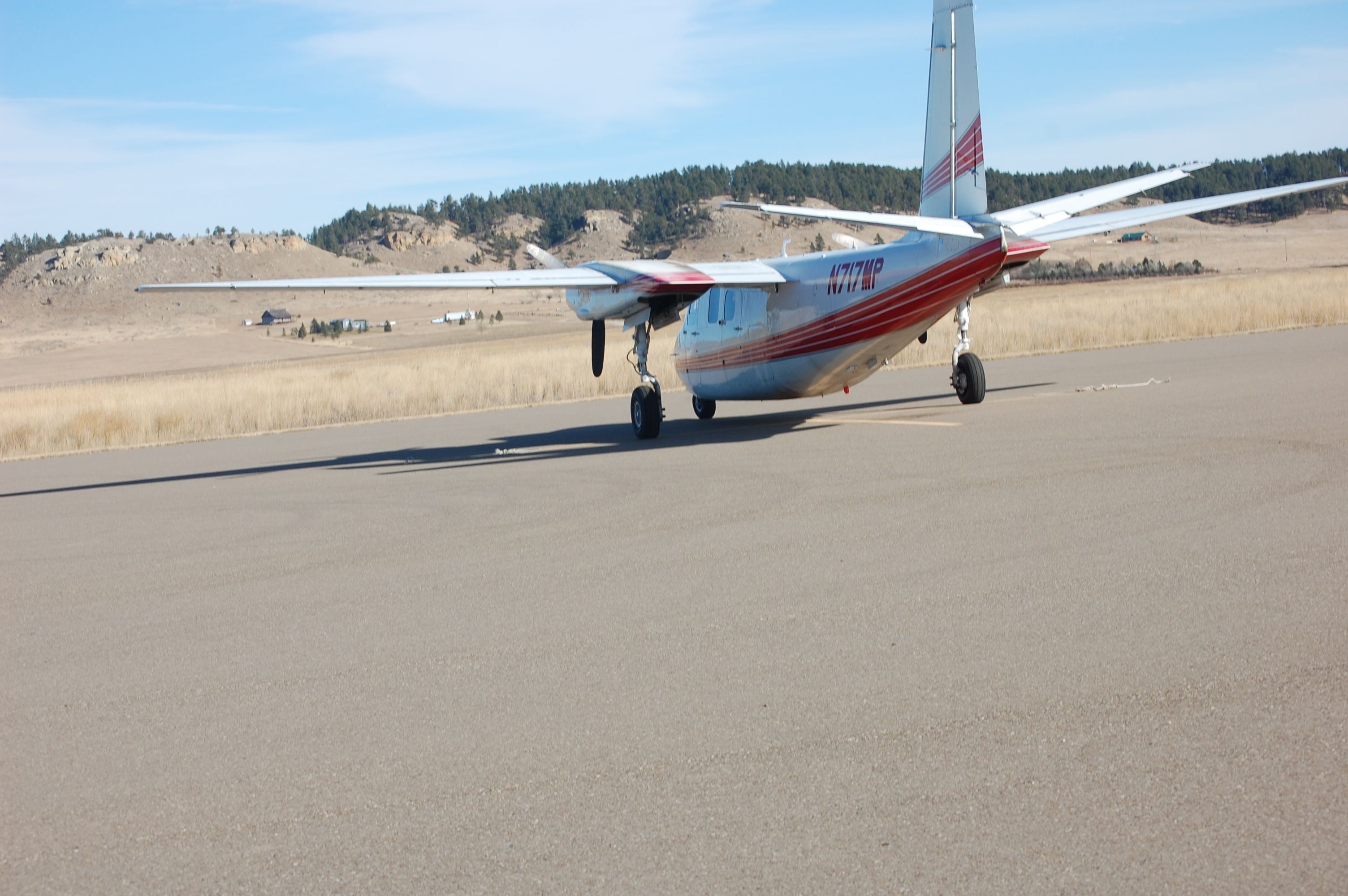 Aero Commander 500 (N717MP) - AC 500 parked on the ramp