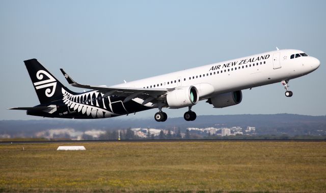 Airbus A321neo (ZK-NNF) - Lifting Off from Rwy 34R