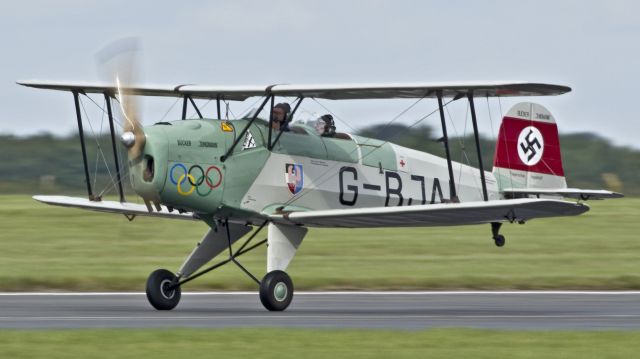 SSH T-131 Jungmann (G-BJAL) - CASA 1-131E Jungmann -RAF Scampton - 8th September 2017