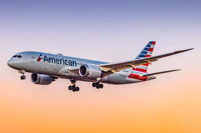 Boeing 787-8 (N874AN) - I haven’t posted on FlightAware in nearly two years, so I thought it’d be nice to go back to my roots and put up some of my best work from 2024 on here! If you enjoy my work, follow me @phxplanepics on Instagram!