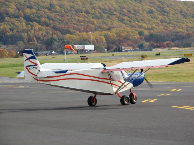 N701UT — - at Queen City.   This was pretty interesting - check out the wheels and what appears to be single aileron/flap, etc.