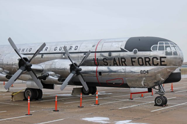 Boeing C-97 Stratofreighter (N97GX) - A view of the newly assembled KC-97G, N97GX, s/n 52-2604, cn 16635, at the IX Center in Cleveland, OH, USA, on 11 Dec 2017. The KC-97 arrived last June from AMARC in Tucson, AZ, and has been under restoration since. I stood on the side rails of a pick-up truck to get this shot. It’s nice to see the Ohio Air Guard markings on her. This airframe has an extensive history.