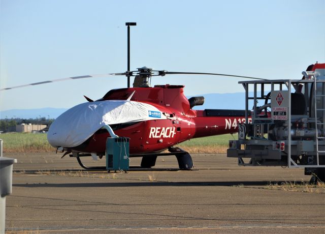 Eurocopter EC-130 (N413RX) - KRDD - May 2020 shows N413RX at the new Redding Air Medical base on the east side of the Runways near PHi Air Medical base. This base has been here about 30 days from 5/7/2020.