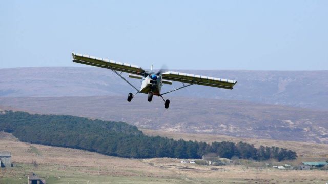 ZENAIR Stol (CH-701) (G-EOIN) - Taking off from Betty Kirkpatrick's Field on Hoy Orkney