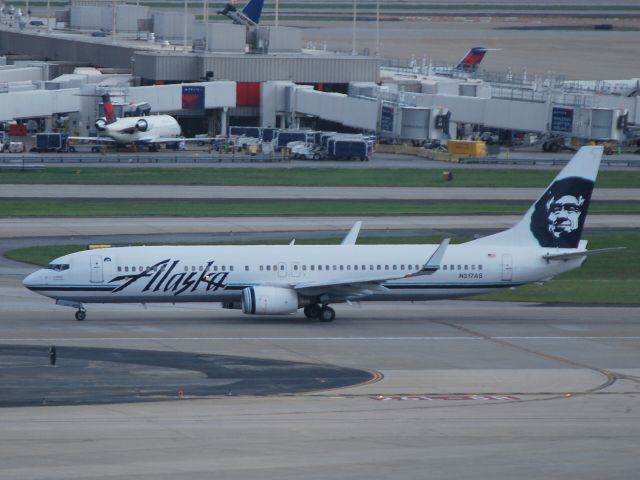 Boeing 737-900 (N317AS) - Departing 6/15/12