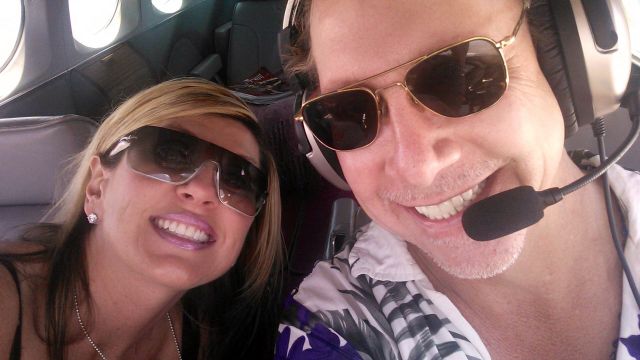 Cessna Chancellor (N55LT) - Sherry and me on our way to Malibu, CA!