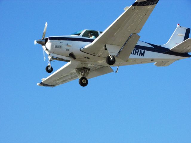 Beechcraft Bonanza (36) (N11RM) - Landing on RWY 24