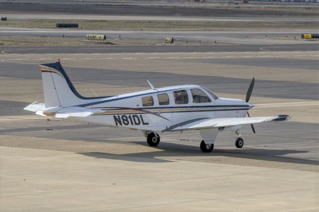 Beechcraft Bonanza (36) (N81DL) - Beech A36 at Livermore Municipal Airport. January 2021