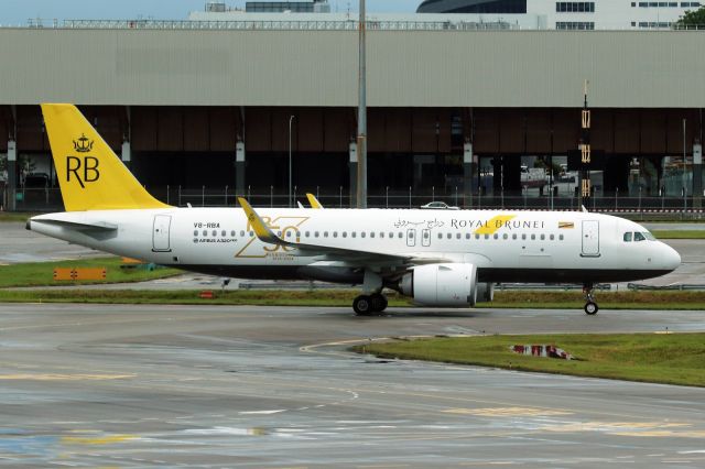 Airbus A320neo (V8-RBA) - Sticker "Royal Brunei 50th Anniversary"