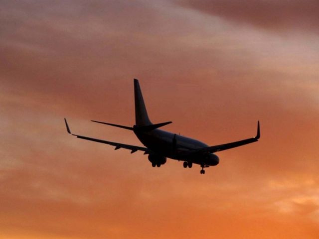 Boeing 737-700 — - Sunset close to 24 R KLAX