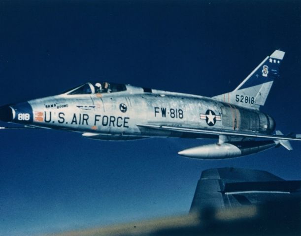 Fokker 100 (N52818) - My Father was flying this plane. The photo was taken in the late 1950s, somewhere around Langley Air Force Base.