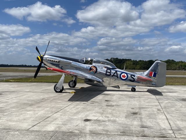 North American P-51 Mustang (NL951HB) - Visit by a beautifully recently restored P-51 to Valiant Air Command warbird museum on 16 March 2021. Gotta love the sound of that Packard-Merlin. 