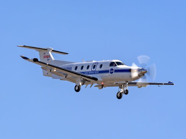 Pilatus PC-12 (N606NA) - NASA606, formerly N990AG, returning to KCLE on 1 Feb 2024 with fresh colors.