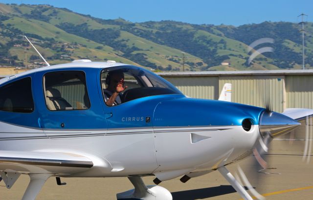 Cirrus SR-22 (N448TT) - Local Cirrus SR22 taxing out at Reid Hillview. Thanks for the wave!