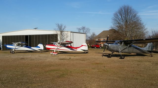 Cessna 170 (N2966D) - THREE 170S AT PEACHTREE LANDINGS IN WARNER ROBINS GA