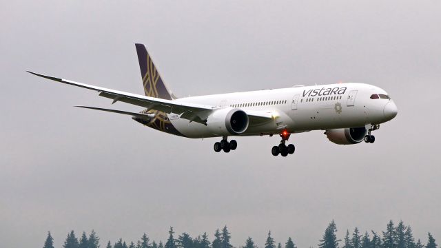 Boeing 787-9 Dreamliner (N1003N) - BOE807 on final to Rwy 16R to complete a flight test on 12.4.19. (ln 893 / cn 62729).