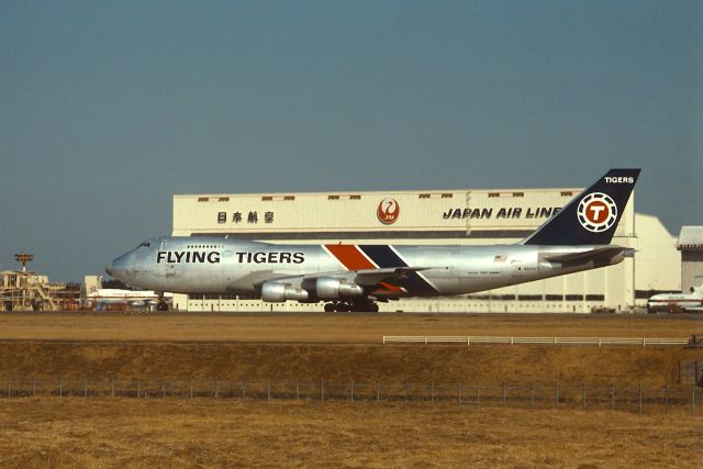 Boeing 747-200 (N806FT) - Departure at Narita Intl Airport Rwy34 on 1987/02/01