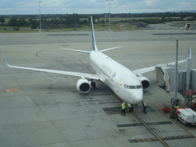 Boeing 737-800 (PK-GFS) - LINE UP FOR PARKING