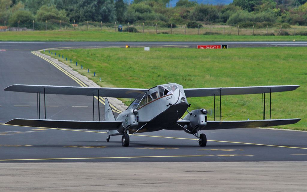 DE HAVILLAND DH-84 Dragon (EI-ABI) - de havilland dh-84 dragon iolar ei-abi arriving in shannon this afternoon 19/9/15.