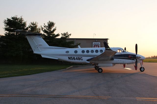 Beechcraft Super King Air 350 (N564BC) - Parked on ramp on 7/5/11