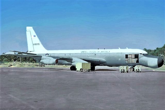 Boeing 707-300 (60-0376) - Boeing EC-135N sn 60-0375 ARIA program RAAF Pearce (YPEA) late 1960s.