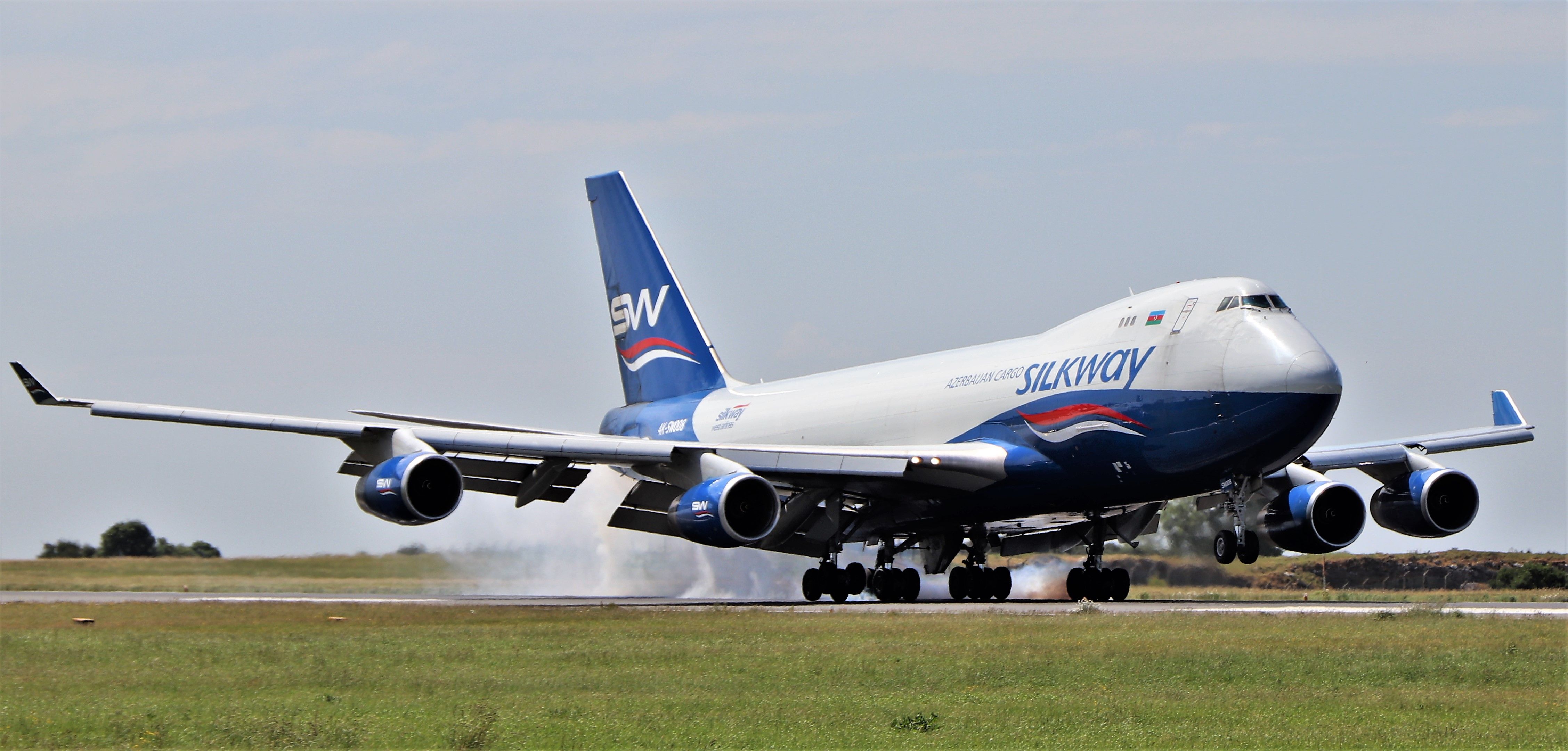 Boeing 747-400 (4K-SW008) - silkway west airlines b747-4r7f 4k-sw008 landing at shannon from baku 29/5/20.