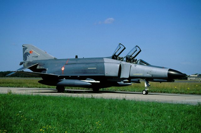 77-0285 — - Turkish AF F-4E-2020 Terminator on the taxitrack at Lechfeld AB during the exercise ELITE 2008