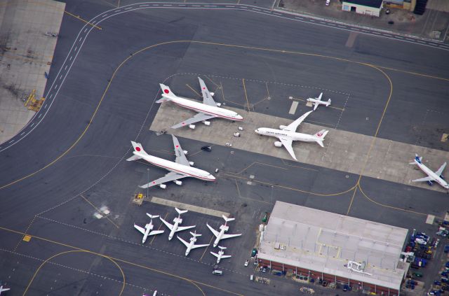 Boeing 747-400 (20-1101) - Japanese Air Force One and Two at Logan