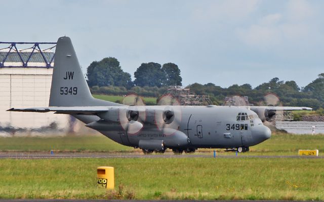 Lockheed C-130 Hercules (16-5349) - "convoy3261" usn c-130t 165349 dep shannon 10/8/18.