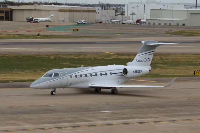 IAI Gulfstream G280 (N280GF) - Gulfstream G280 (cn 2129) N280GFbr /Dallas Love Field (DAL). Built in 2017 and registered under a Bank of Utah Trustee.  The Gulfstream G280 is built under license by IAI in Israel.br /Taken from Level 4 of  Short Stay Car Park A.br /2017 12 07   a rel=nofollow href=http://alphayankee.smugmug.comhttps://alphayankee.smugmug.com/a