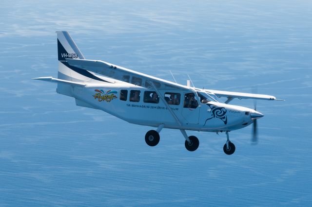 GIPPSLAND GA-8 Airvan (VH-WSB) - Aerial shot of WSB taken from VEX we fly in a formation towards Heart Reef