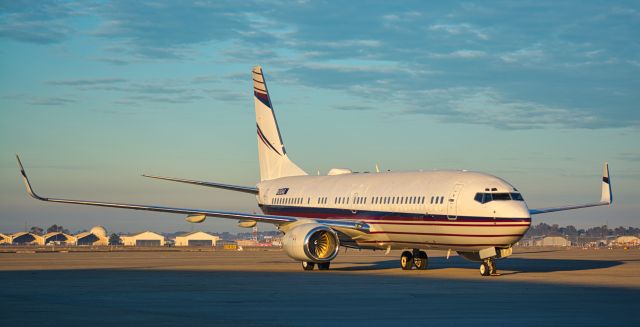 Boeing 737-800 (N310AG) - A magnificent Boeing 737-800 BBJ owned my Gordon Getty at KMCC. br /Hopefully someday I will be able to photograph Mr Getty's Boeing 727-17. 