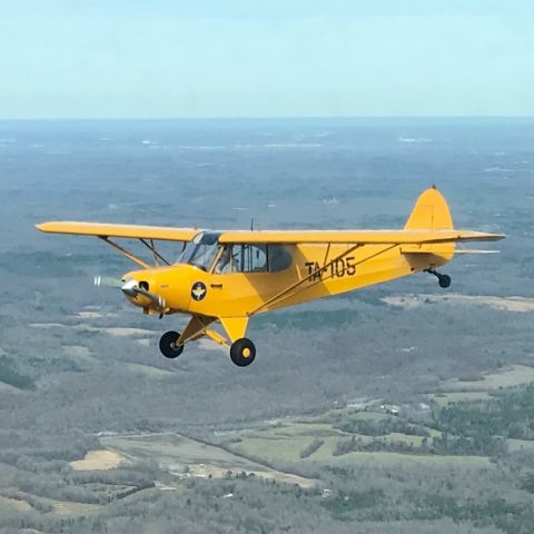 Piper L-21 Super Cub (N105T) - Sunday afternoon fight.