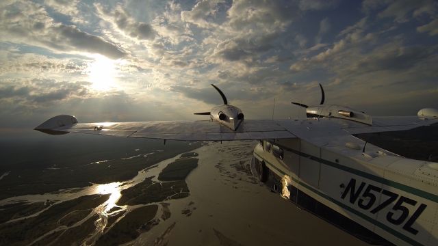 Grumman G-44 Widgeon (N575L) - Flying back in to Fairbanks for the night