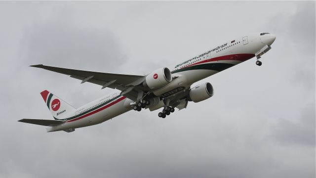 BOEING 777-300 (S2-AFP) - BOE217 makes a missed approach to Rwy 16R during a flight test on 11/17/11. (ln 971 / cn 40123).