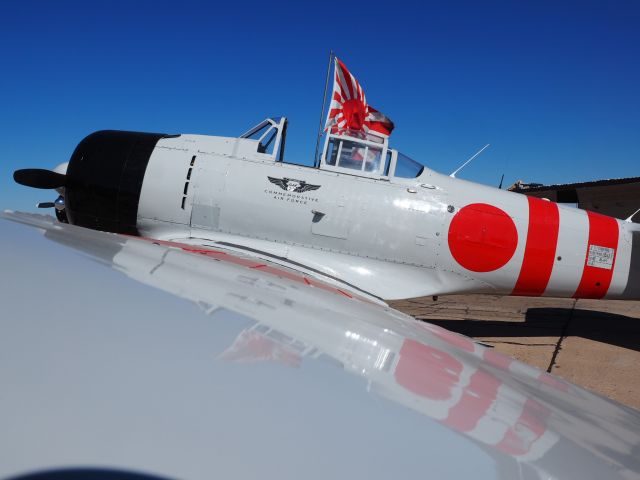 — — - March 18,2918 Luke AFB.  Commemorative Air Force Zero replica.  