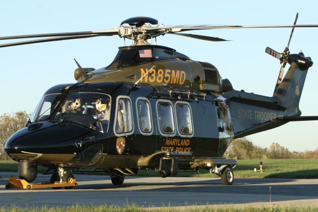 BELL-AGUSTA AB-139 (N385MD) - Sunset in Frederick 11/4/2020