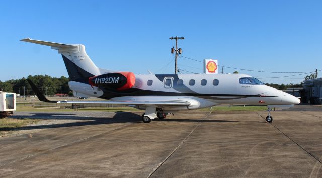 Embraer Phenom 300 (N192DM) - An Embraer 505 Phenom 300 at Northeast Alabama Regional Airport, Gadsden, AL - October 5, 2016.