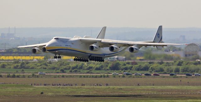 Antonov An-225 Mriya (UR-82060) - Congratulations Mrija on successful 25 landing at Leipzig Airport.