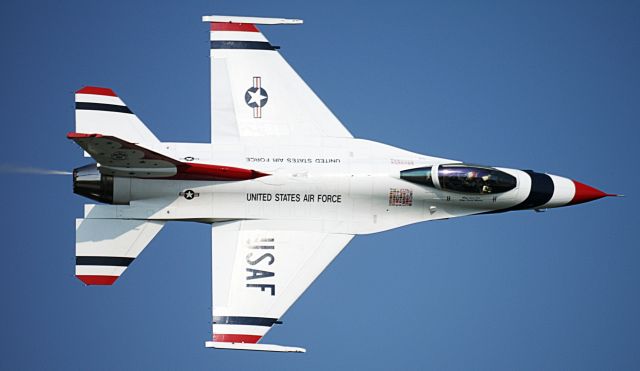 — — - USAF F-16 Fighting Falcon