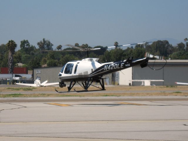 N420LE — - LIFTING OFF FROM FULLERTON