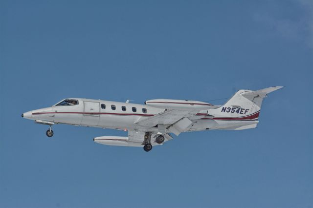 Learjet 35 (N354EF) - Medevac flight landing in CYHU. 14-02-2019