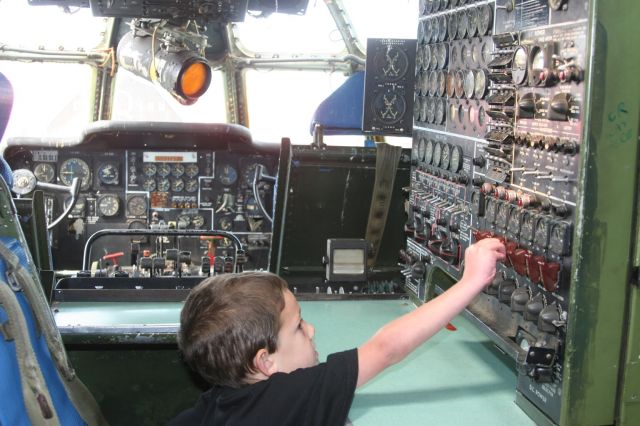 — — - Flight Engineers Station Boeing C-97 Stratofreighter
