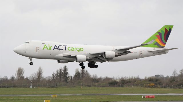 Boeing 747-400 (TC-ACR) - air act cargo b747-428f tc-acr landing at shannon from istanbul 2/4/20.