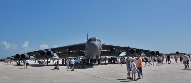 16-0042 — - B52 on display March 2025 at Key West Naval Air Station. The spectators help give an appreciation for the size of this aircraft.
